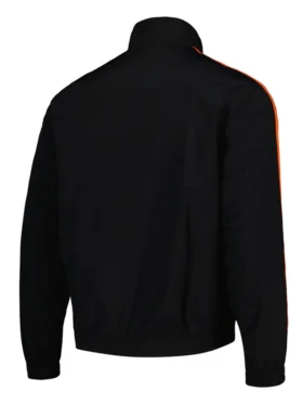 Houston Dynamo FC Black And Orange Bomber Jacket Back