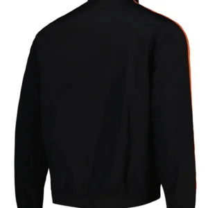 Houston Dynamo FC Black And Orange Bomber Jacket Back