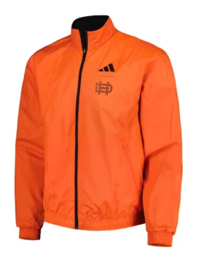 Houston Dynamo FC Orange Zipper Bomber Jacket