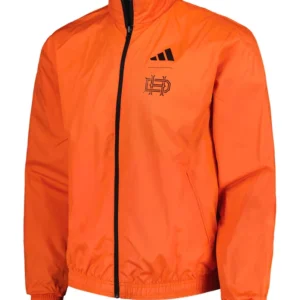 Houston Dynamo FC Orange Zipper Bomber Jacket