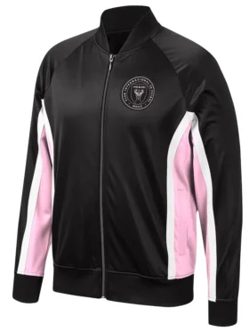 Inter Miami CF Black And Pink Bomber Jacket