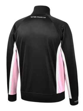 Inter Miami CF Black And Pink Bomber Jacket Back