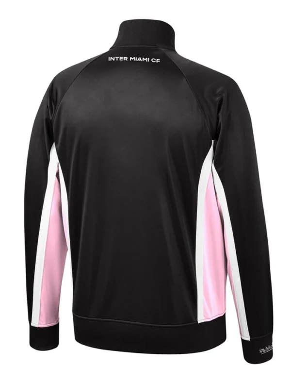 Inter Miami CF Black And Pink Bomber Jacket Back