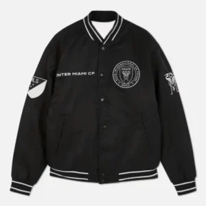 Inter Miami CF Black Bomber Jacket