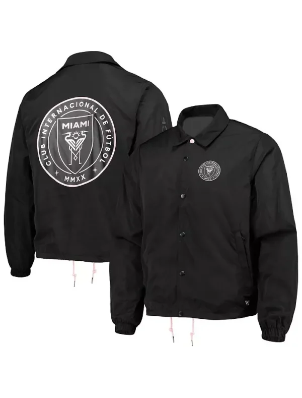 Inter Miami CF Black Full Snap Jacket
