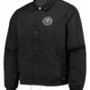 Inter Miami CF Black Full Snap Jacket Front