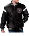 Inter Miami CF Leather Bomber Jacket