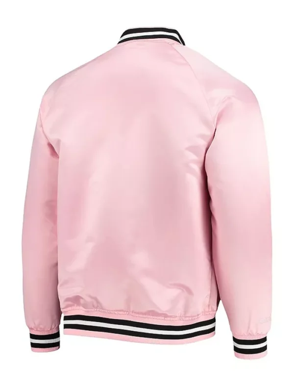 Inter Miami CF Pink Bomber Full Snap Jacket Back