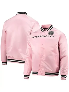 Inter Miami CF Pink Bomber Full Snap Jacket For Sale