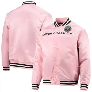 Inter Miami CF Pink Bomber Full Snap Jacket For Sale