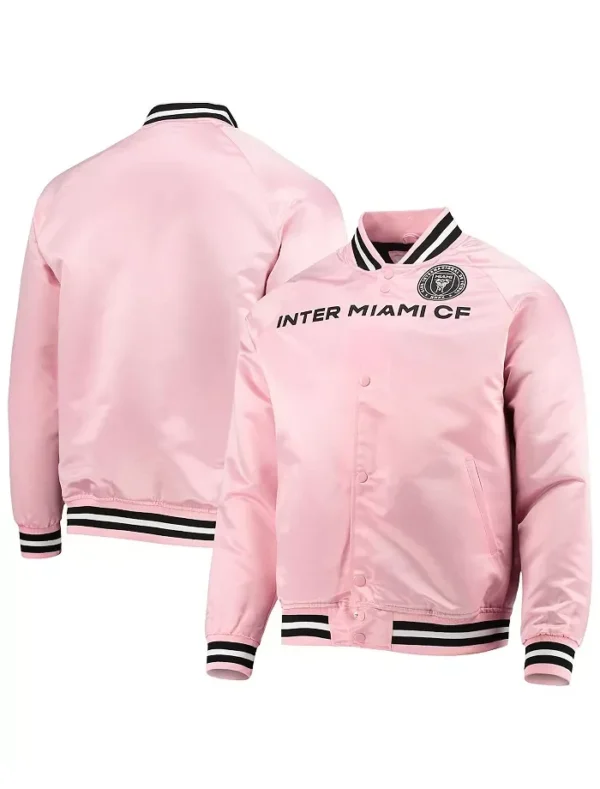 Inter Miami CF Pink Bomber Full Snap Jacket For Sale