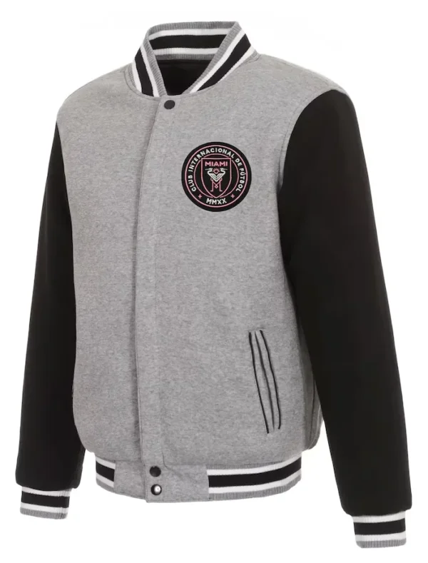Inter Miami CF Varsity Wool Full Snap Jacket
