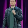 It’s Just Unfortunate 2025 Chris Distefano Leather Jacket Side