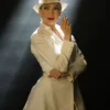 Kiss of the Spider Woman 2025 Jennifer Lopez White Coat Back