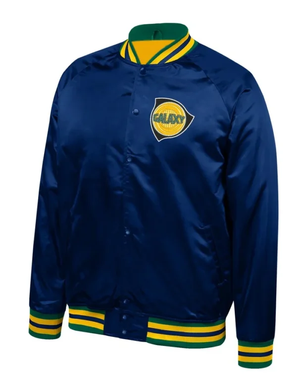 LA Galaxy Satin Bomber Jacket