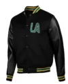 La Galaxy Black Varsity Wool Jacket