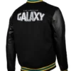 La Galaxy Black Varsity Wool Jacket Back