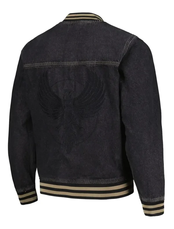Los Angeles FC Black Bomber Jacket Back