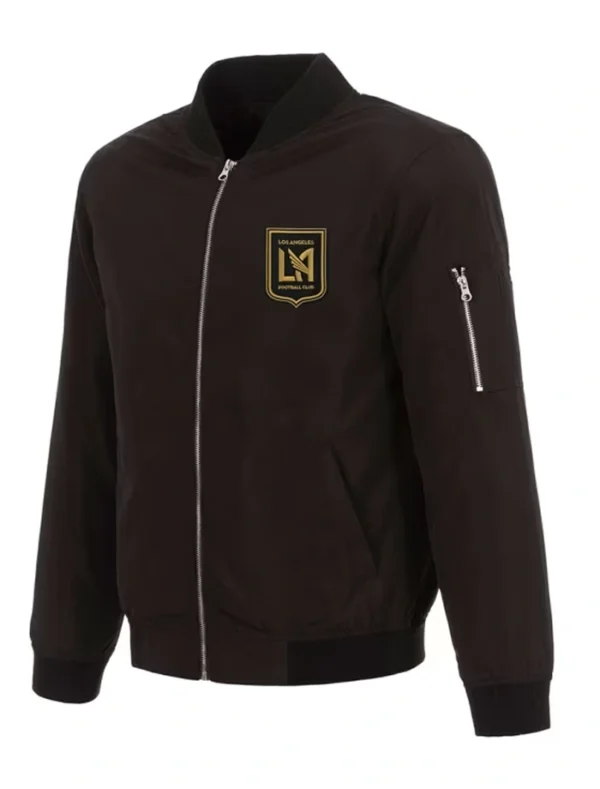 Los Angeles FC Black Bomber Zipper Jacket