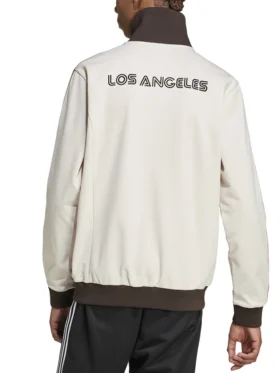 Los Angeles FC White Bomber Jacket Back
