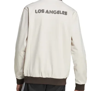 Los Angeles FC White Bomber Jacket Back