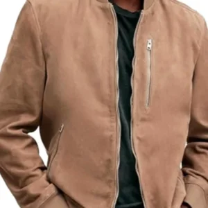 Love Is Blind S08 Nick Lachey Brown Bomber Jacket