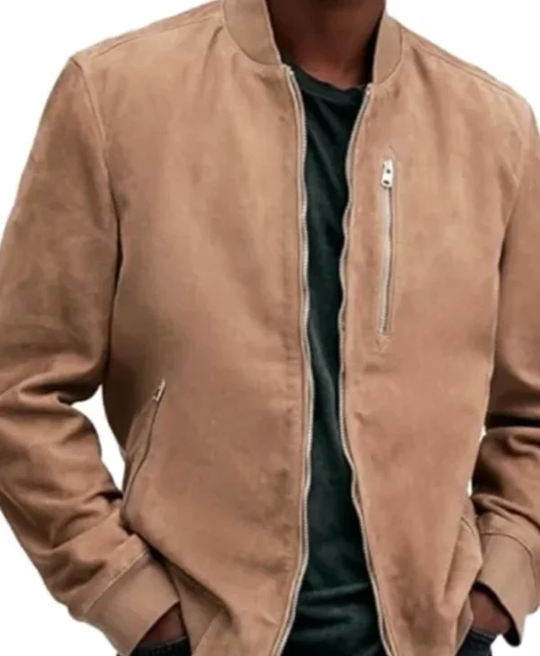 Love Is Blind S08 Nick Lachey Brown Bomber Jacket
