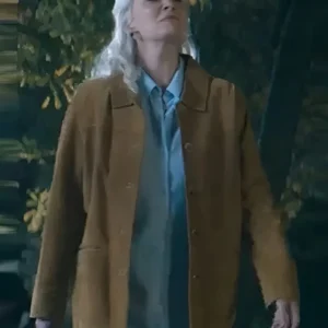 Man with No Past 2025 Charlotte Weston Brown Jacket Front