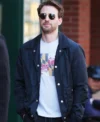Materialists 2025 Chris Evans Blue Jacket Side