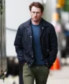 Materialists 2025 Chris Evans Blue Jacket
