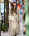 Materialists 2025 Dakota Johnson Beige Trench Coat