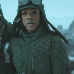 Mickey 17 2025 Naomi Ackie Green Jacket