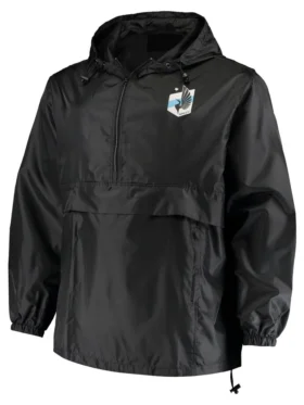 Minnesota United FC Anorak Black Pull Over Jacket