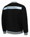 Minnesota United FC Black Bomber Full Snap Jacket Back