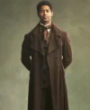 Miss Austen S01 Mr. Lidderdale Brown Coat Side