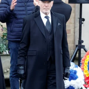 MobLand S01 Conrad Harrigan Black Coat