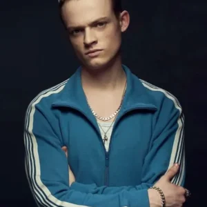 MobLand S01 Eddie Harrigan Blue Track Jacket Side