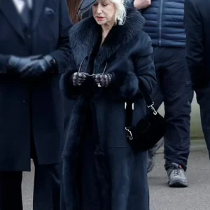 MobLand S01 Maeve Harrigan Black Fur Coat