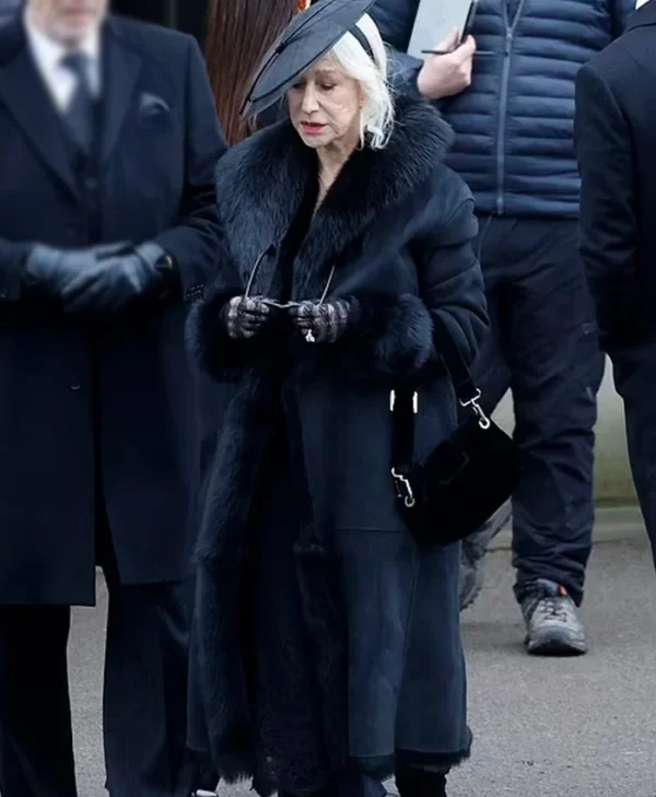 MobLand S01 Maeve Harrigan Black Fur Coat