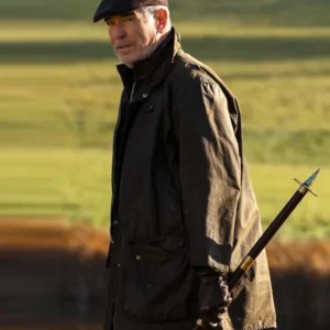 MobLand S01 Pierce Brosnan Brown Cotton Jacket