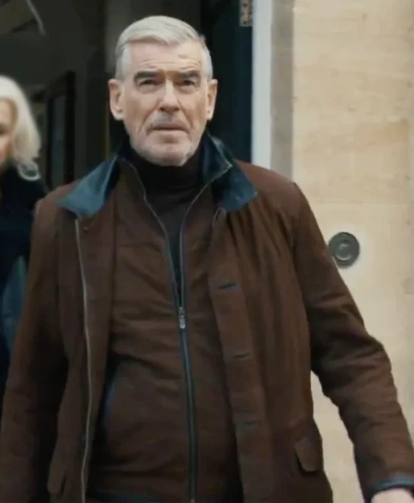 MobLand S01 Pierce Brosnan Brown Jacket