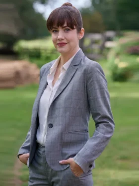 My Argentine Heart 2025 Julie Gonzalo Grey Blazer