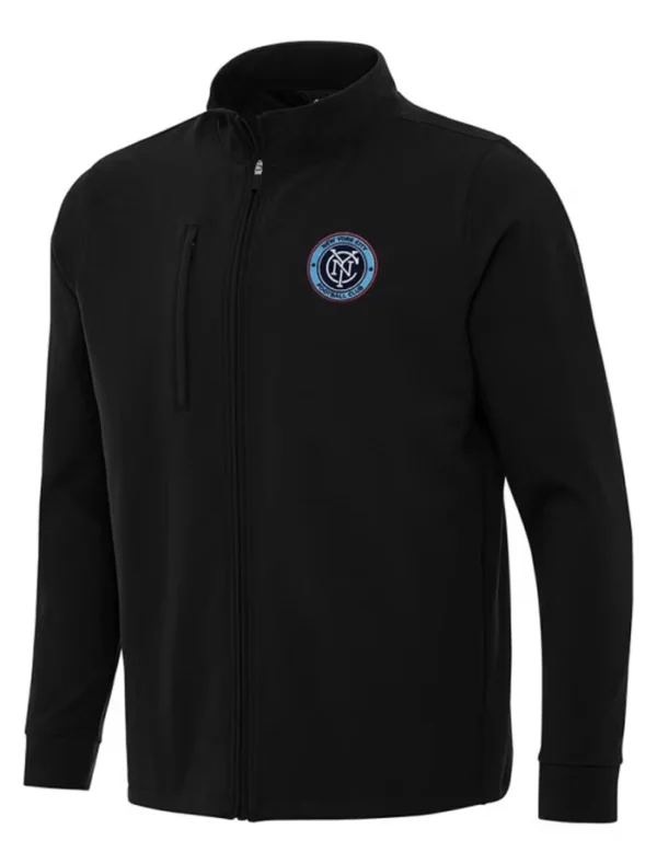 NYCFC Black Bomber Zipper Jacket
