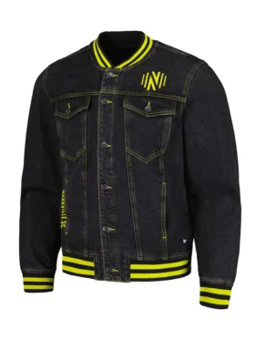 Nashville SC Black And Yellow Bomber Jacket