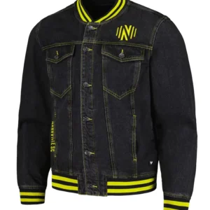 Nashville SC Black And Yellow Bomber Jacket