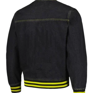 Nashville SC Black And Yellow Bomber Jacket Back