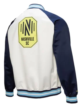 Nashville SC Bomber Full Snap Jacket Back