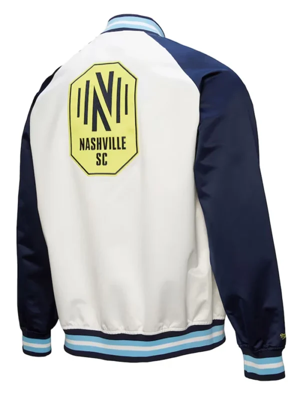Nashville SC Bomber Full Snap Jacket Back
