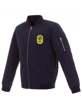 Nashville SC Navy Blue Bomber Zipper Jacket