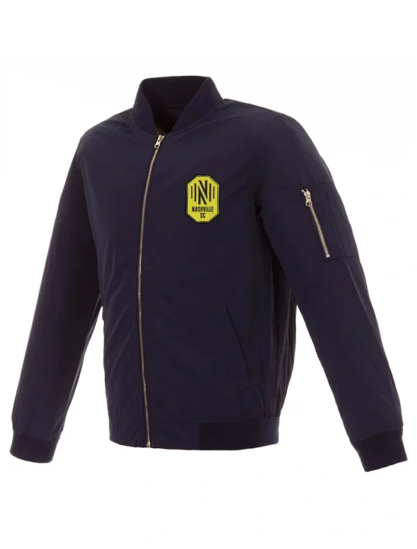Nashville SC Navy Blue Bomber Zipper Jacket